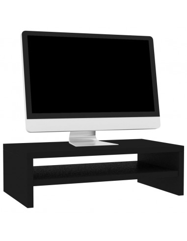 Supporto per Monitor Nero 42x24x13 cm in Legno Multistrato