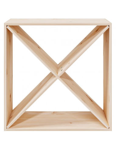 Portabottiglie 62x25x62 cm in Legno Massello di Pino