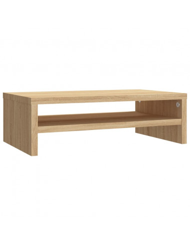 Supporto Monitor Rovere Sonoma 42x24x13 cm in Legno Multistrato