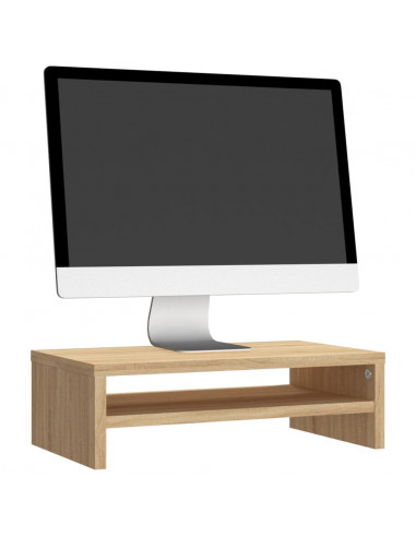 Supporto Monitor Rovere Sonoma 42x24x13 cm in Legno Multistrato