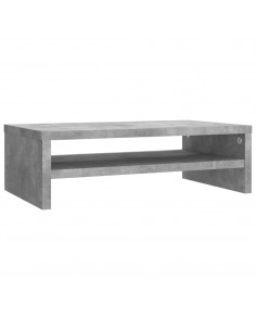 Supporto Monitor Grigio Cemento 42x24x13 cm Legno Multistrato 2