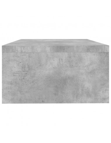 Supporto Monitor Grigio Cemento 42x24x13 cm Legno Multistrato