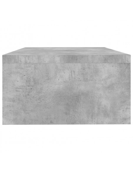 Supporto Monitor Grigio Cemento 42x24x13 cm Legno Multistrato
