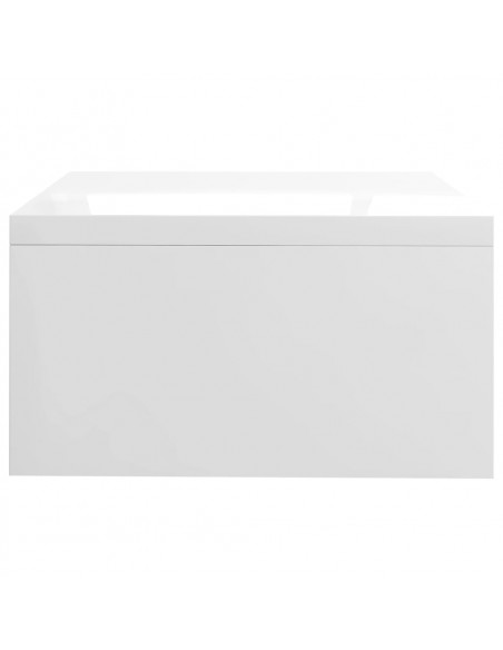 Supporto Monitor Bianco Lucido 42x24x13 cm in Legno Multistrato