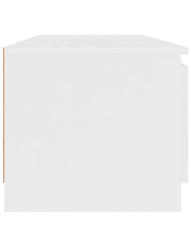 Mobile Porta TV Bianco 140x40x35,5 cm in Legno Multistrato