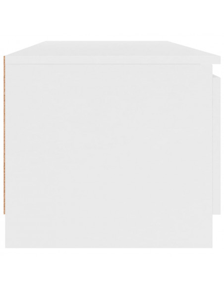 Mobile Porta TV Bianco 140x40x35,5 cm in Legno Multistrato