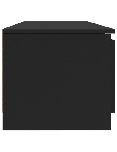 Mobile Porta TV Nero 140x40x35,5 cm in Legno Multistrato