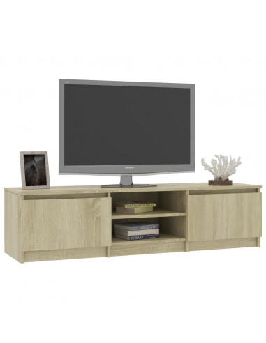 Mobile TV Rovere Sonoma 140x40x35,5 cm in Legno Multistrato