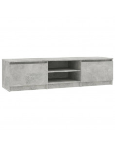 Mobile Porta TV Grigio Cemento 140x40x35,5 cm Legno Multistrato 2
