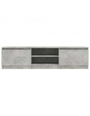 Mobile Porta TV Grigio Cemento 140x40x35,5 cm Legno Multistrato