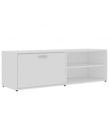 Mobile Porta TV Bianco 120x34x37 cm in Legno Multistrato