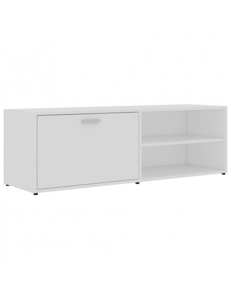 Mobile Porta TV Bianco 120x34x37 cm in Legno Multistrato