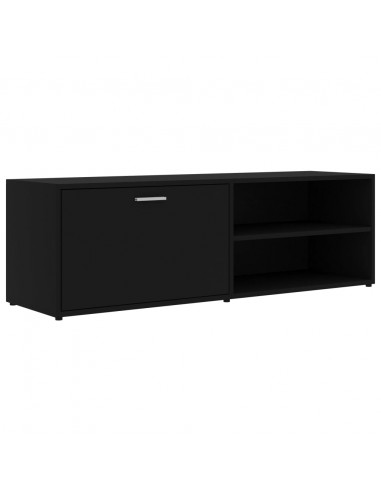 Mobile Porta TV Nero 120x34x37 cm in Legno Multistrato