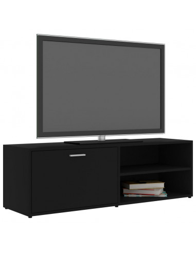 Mobile Porta TV Nero 120x34x37 cm in Legno Multistrato
