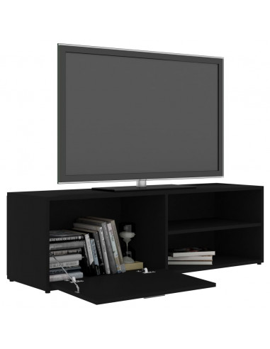 Mobile Porta TV Nero 120x34x37 cm in Legno Multistrato