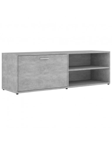 Mobile Porta TV Grigio Cemento 120x34x37cm in Legno Multistrato