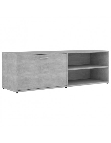 Mobile Porta TV Grigio Cemento 120x34x37cm in Legno Multistrato