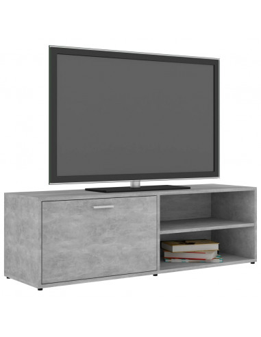 Mobile Porta TV Grigio Cemento 120x34x37cm in Legno Multistrato