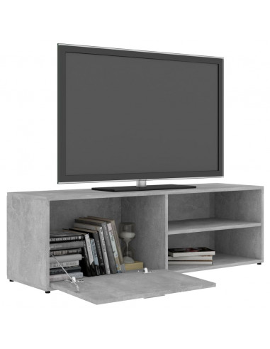 Mobile Porta TV Grigio Cemento 120x34x37cm in Legno Multistrato