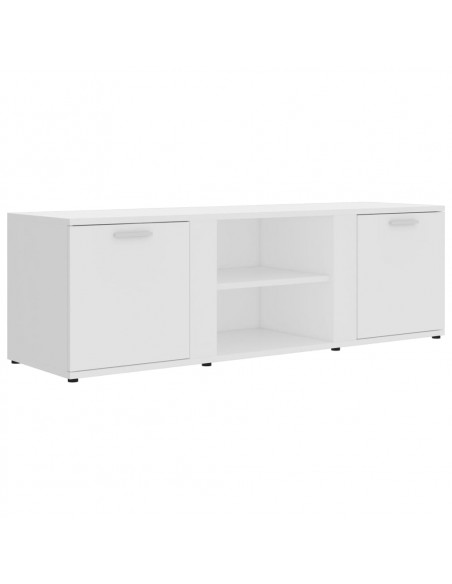 Mobile Porta TV Bianco 120x34x37 cm in Legno Multistrato