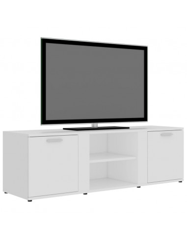 Mobile Porta TV Bianco 120x34x37 cm in Legno Multistrato