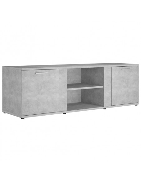 Mobile Porta TV Grigio Cemento 120x34x37cm in Legno Multistrato