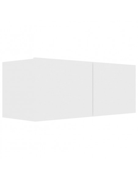 Mobile Porta TV Bianco 80x30x30 cm in Legno Multistrato
