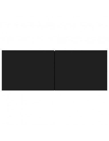 Mobile Porta TV Nero 80x30x30 cm in Legno Multistrato