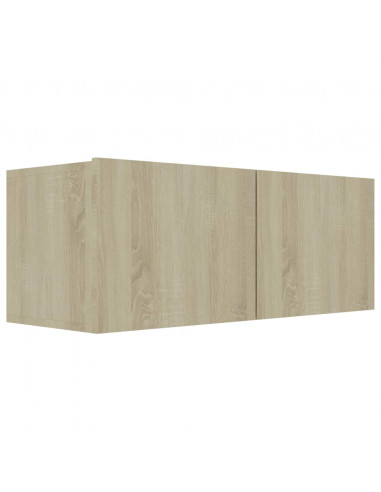Mobile Porta TV Rovere Sonoma 80x30x30 cm in Legno Multistrato