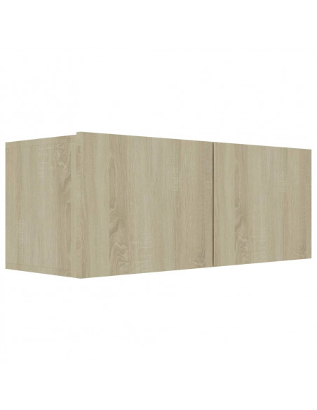 Mobile Porta TV Rovere Sonoma 80x30x30 cm in Legno Multistrato