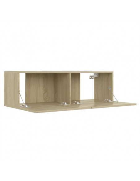 Mobile Porta TV Rovere Sonoma 100x30x30 cm in Legno Multistrato