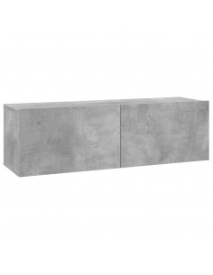 Mobile Porta TV Grigio Cemento 100x30x30cm in Legno Multistrato 2