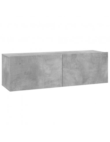 Mobile Porta TV Grigio Cemento 100x30x30cm in Legno Multistrato