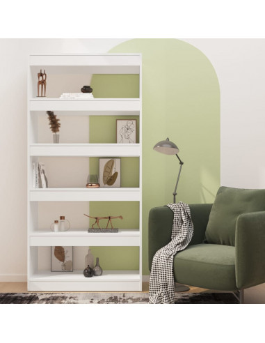 Libreria/Divisorio Bianco 80x30x166 cm in Truciolato