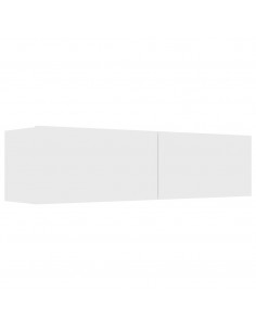 Mobile Porta TV Bianco 120x30x30 cm in Legno Multistrato 2