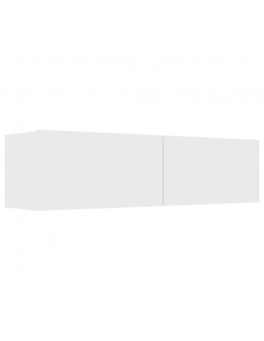 Mobile Porta TV Bianco 120x30x30 cm in Legno Multistrato