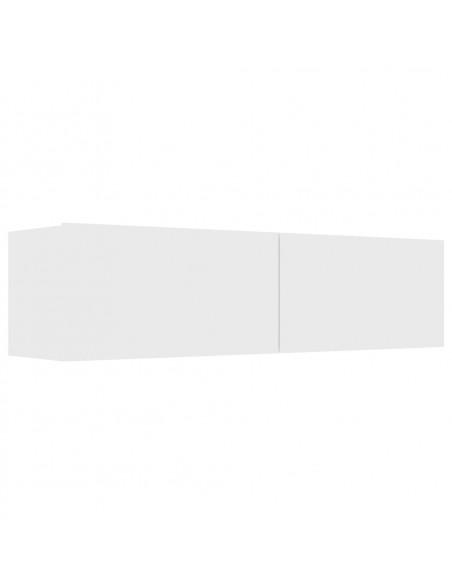 Mobile Porta TV Bianco 120x30x30 cm in Legno Multistrato
