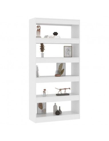 Libreria/Divisorio Bianco 80x30x166 cm in Truciolato