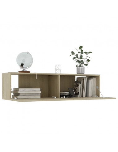 Mobile Porta TV Rovere Sonoma 120x30x30 cm in Legno Multistrato