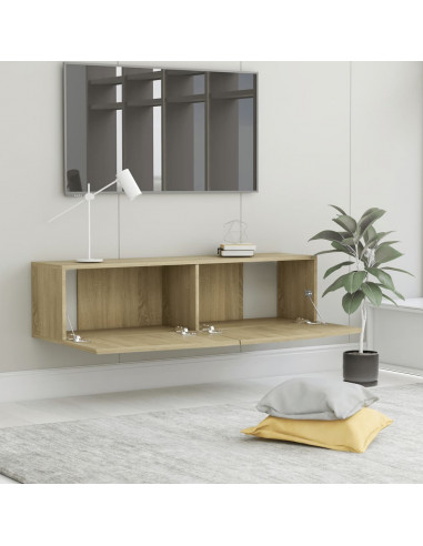 Mobile Porta TV Rovere Sonoma 120x30x30 cm in Legno Multistrato