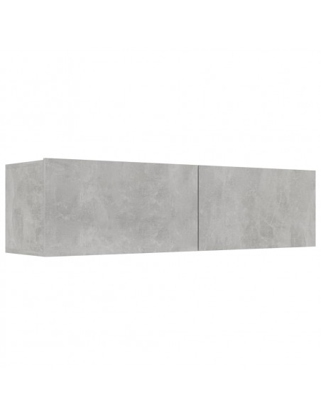 Mobile Porta TV Grigio Cemento 120x30x30cm in Legno Multistrato