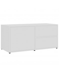 Mobile Porta TV Bianco 80x34x36 cm in Legno Multistrato 2