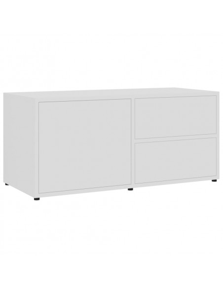 Mobile Porta TV Bianco 80x34x36 cm in Legno Multistrato
