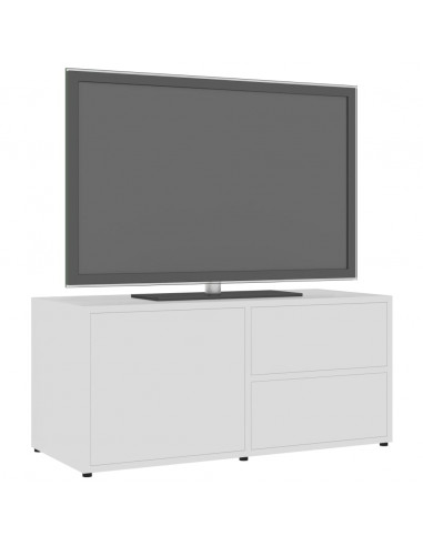 Mobile Porta TV Bianco 80x34x36 cm in Legno Multistrato