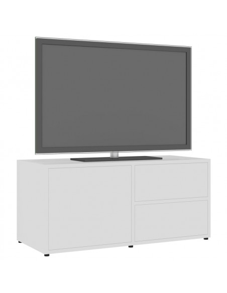Mobile Porta TV Bianco 80x34x36 cm in Legno Multistrato