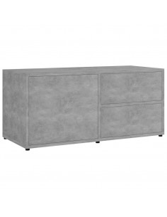 Mobile Porta TV Grigio Cemento 80x34x36 cm Legno Multistrato 2