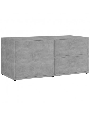 Mobile Porta TV Grigio Cemento 80x34x36 cm Legno Multistrato