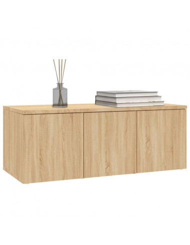 Mobile Porta TV Rovere Sonoma 80x34x30 cm Legno Multistrato