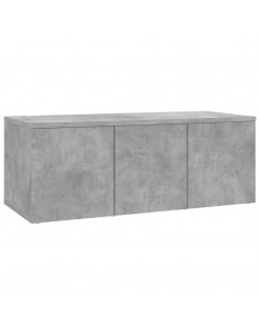 Mobile Porta TV Grigio Cemento 80x34x30 cm Legno Multistrato 2