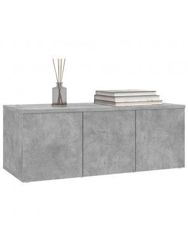 Mobile Porta TV Grigio Cemento 80x34x30 cm Legno Multistrato